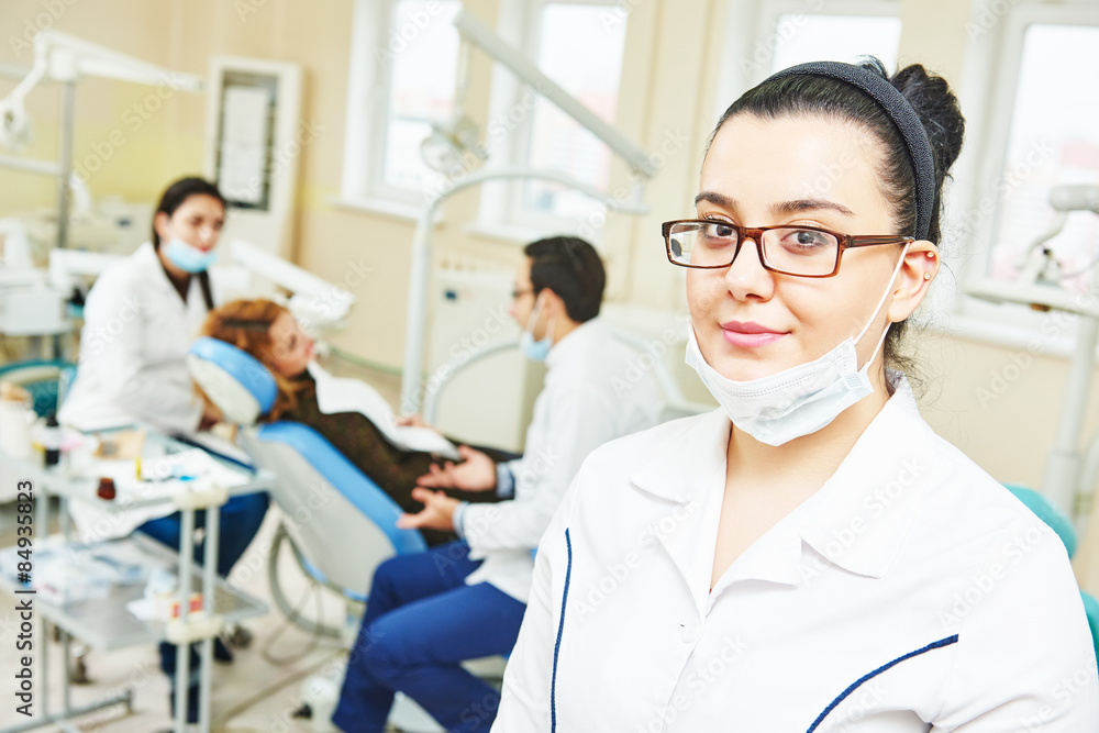 Fototapeta premium Young asian dentist doctor
