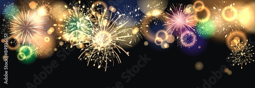Hintergrund mit Feuerwerk