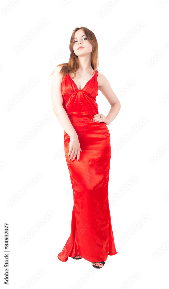 girl in a red dress girl in a red dress