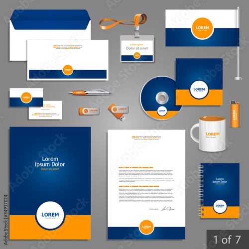 Stationery template design