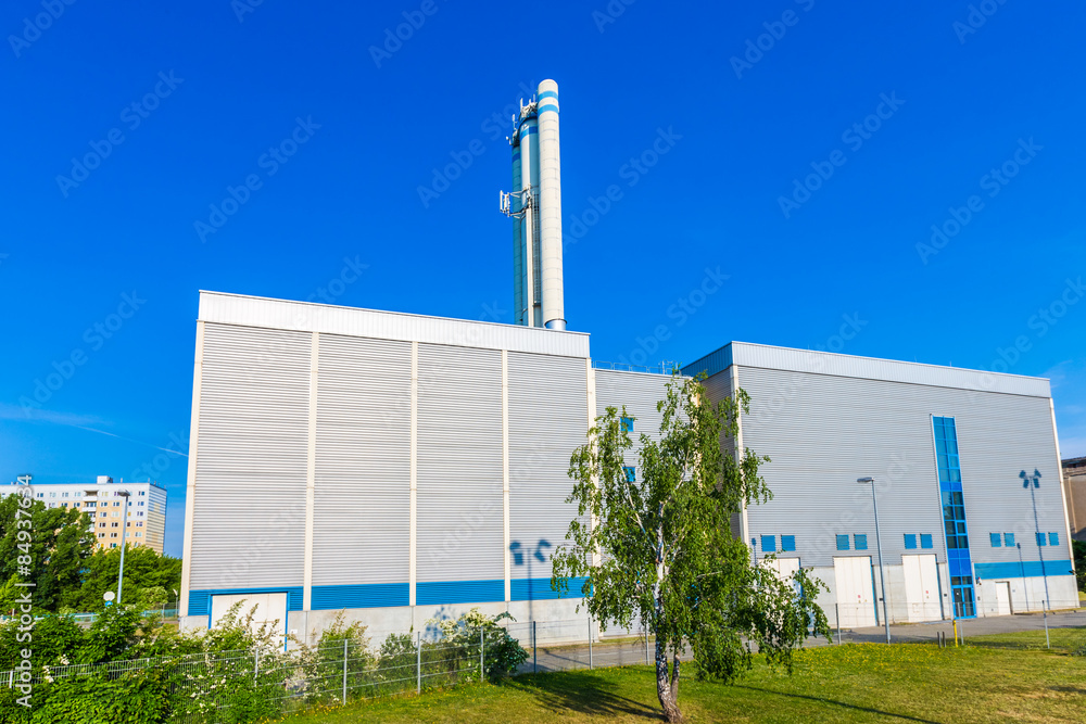 Fototapeta premium Modern industrial production building
