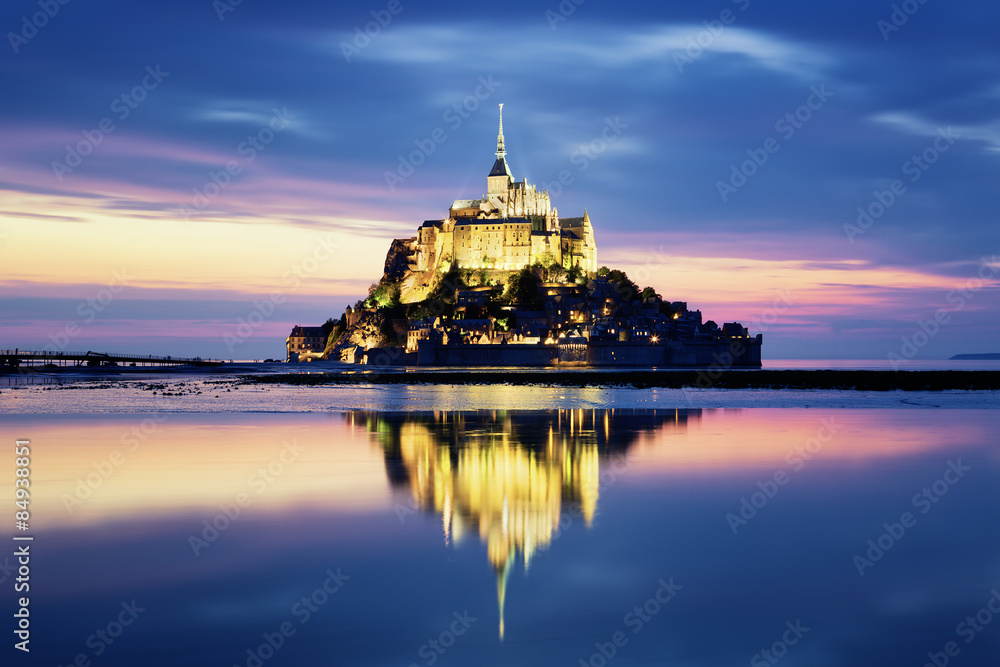 Mont-Saint-Michel by night