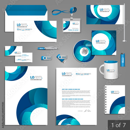 Stationery template design