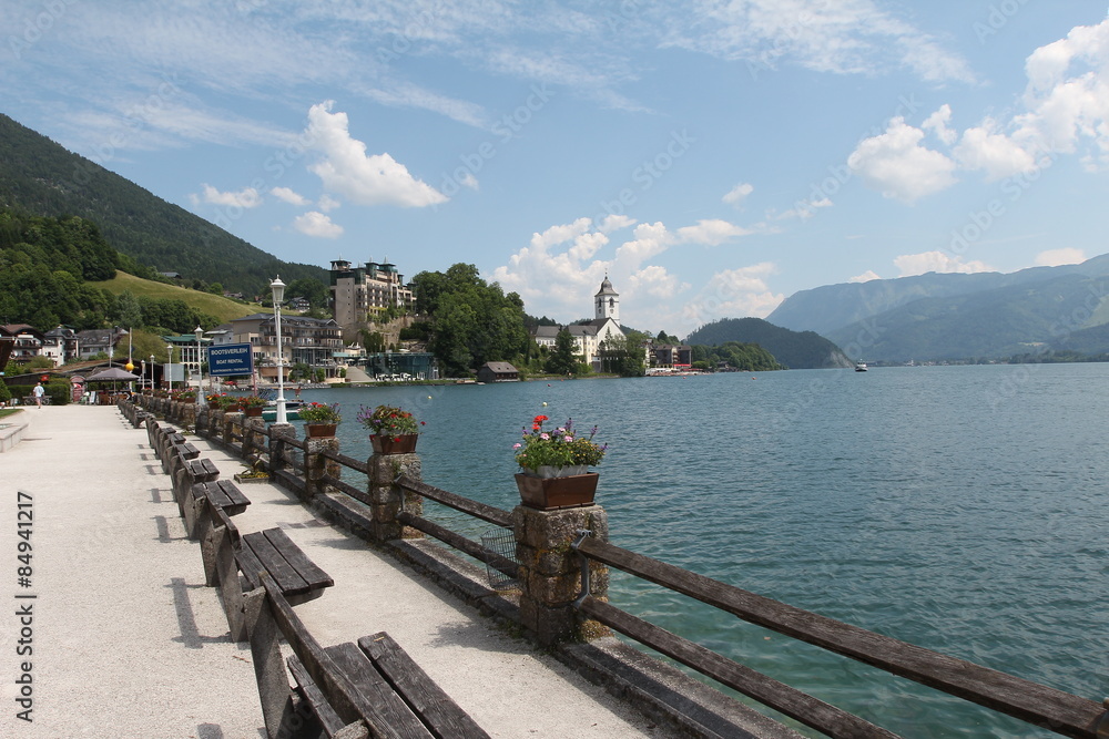 Obraz premium Wolfgangsee / St. Wolfgang (Österreich)