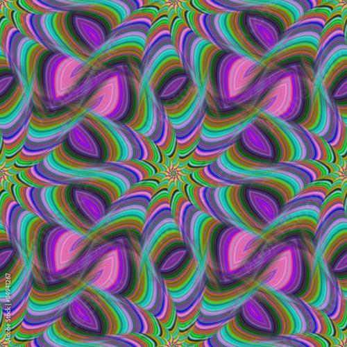 Fototapeta Naklejka Na Ścianę i Meble -  Seamless colorful fractal pattern design background