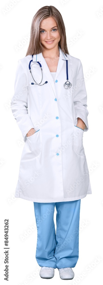 Fototapeta premium Nurse, Doctor, Isolated.