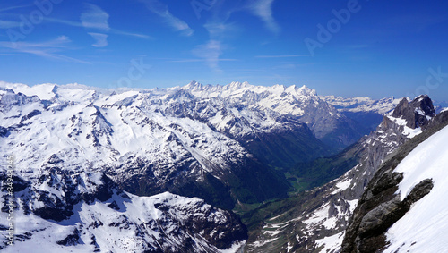 scenery of snow mountains valley Titlis © polarbearstudio