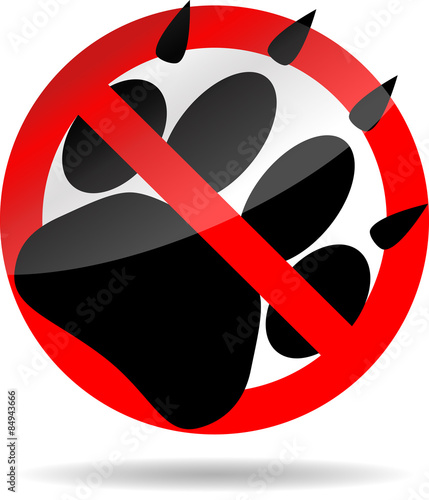 Ban foot print animal