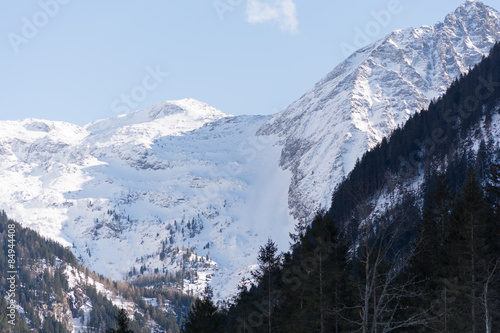 verschneite Berge im Gebiet Ramsau - Austria