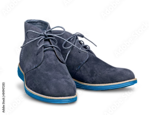 Shoe, Dress Shoe, Blue.