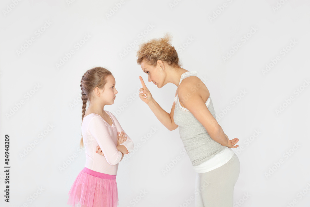 Mother arguing with her daughter Mother arguing with her daughter