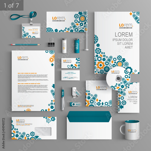 Stationery template design