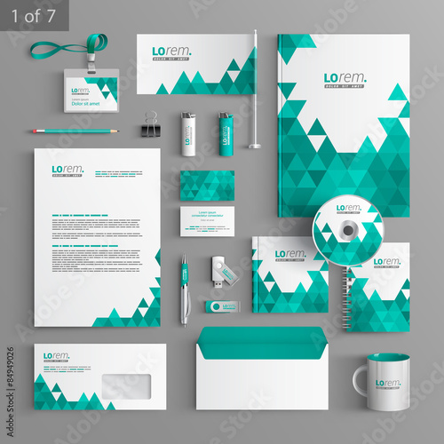 Stationery template design