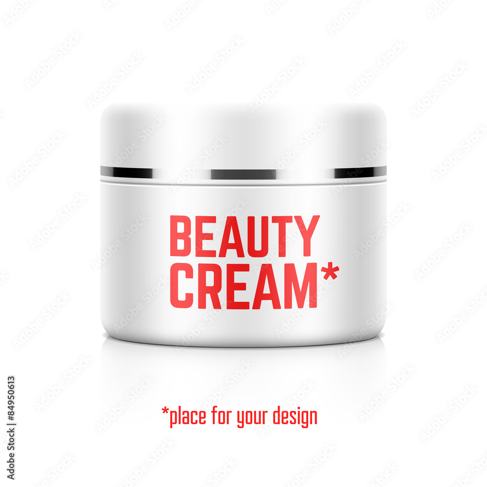 Beauty cream jar template with place for your design Beauty cream jar template with place for your design