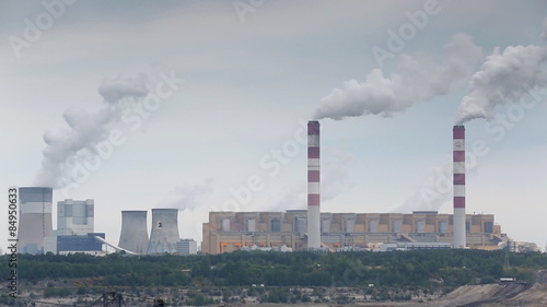 Wallpaper Mural The smoke from the chimneys of power plant Torontodigital.ca