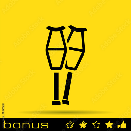 icon crutches