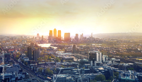 LONDON, UK - APRIL 22, 2015: City of London panorama
