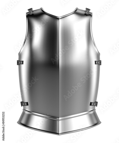 Canvas Print 3d render of knights armor