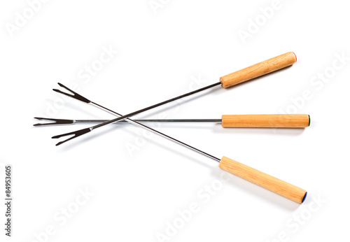Fotografie colored fondue forks