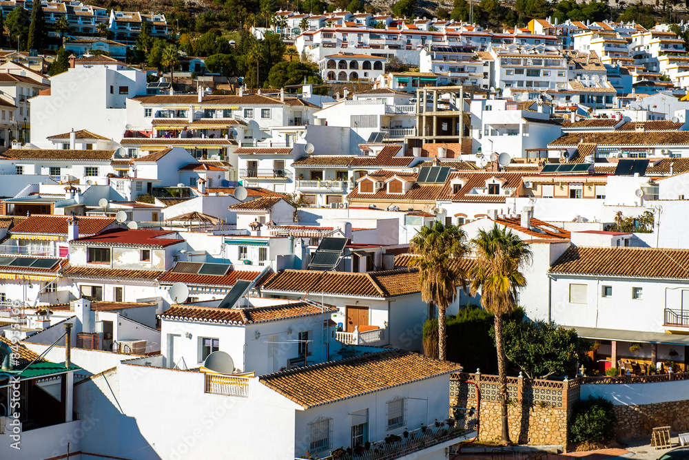 Rooftops of Rancho Domingo village. Malaga. Spain