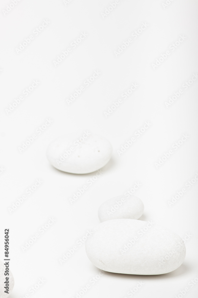 natural white pebbles - obrazy, fototapety, plakaty 