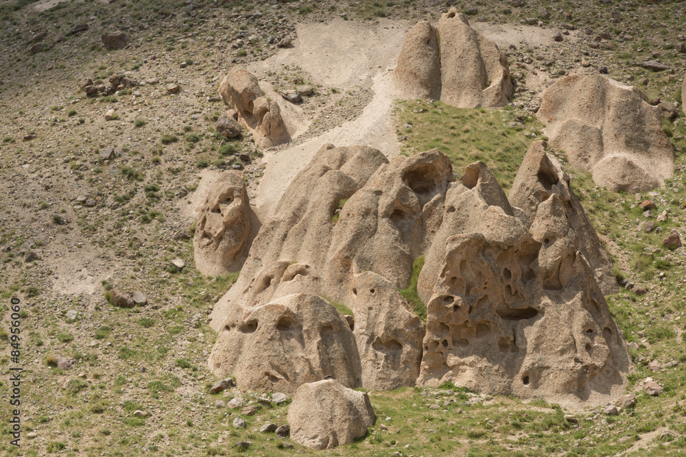 eroded stone countryside of Kendovan, Iran eroded stone countryside of Kendovan, Iran
