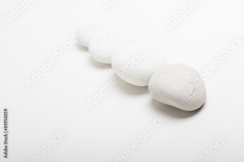 natural white pebbles