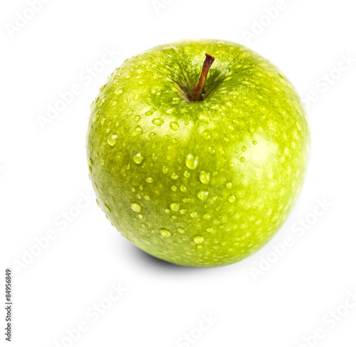 wet green apple