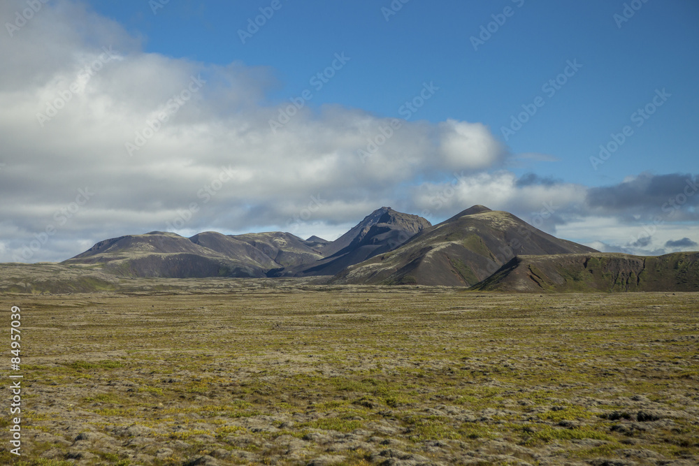 Majestic landscape near Reykjavik in Iceland.

