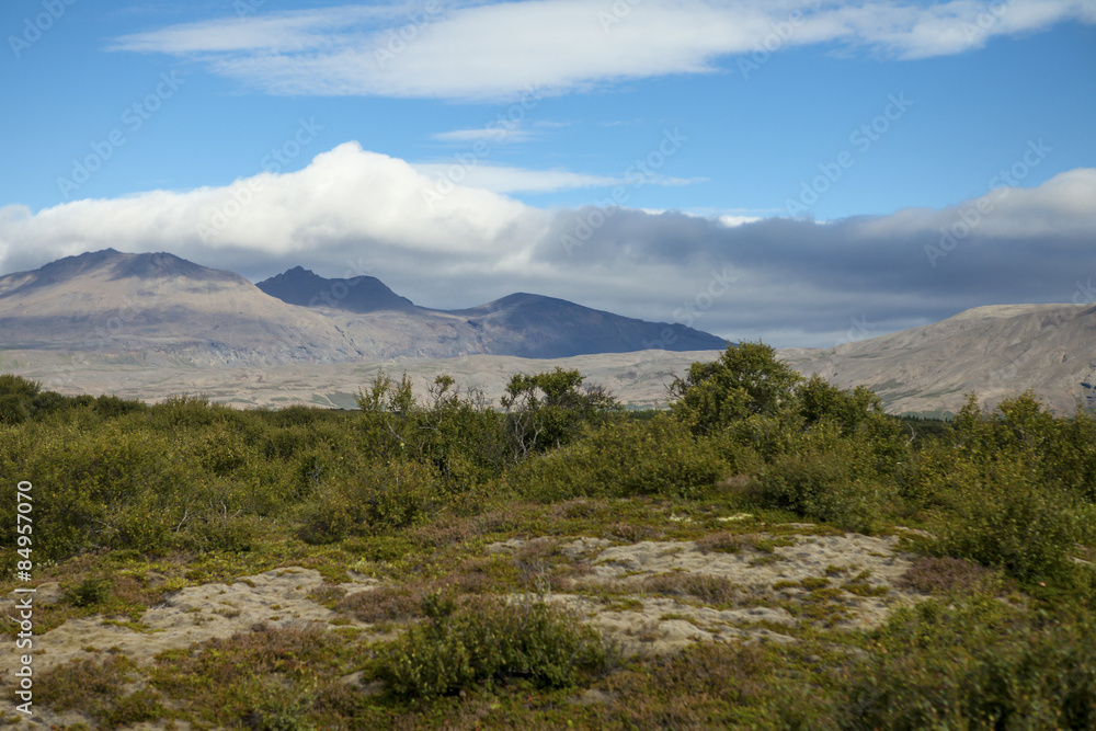 Majestic landscape near Reykjavik in Iceland.
