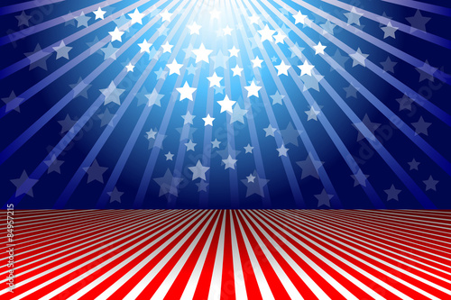 Patriotic Background. 
Elements are in separate layers and grouped. Very easy to edit, It contains EPS10 with large resolution JPG.