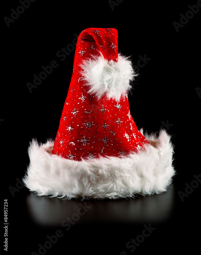 santa hat with stars photo