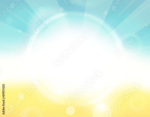sunny beach sunlight