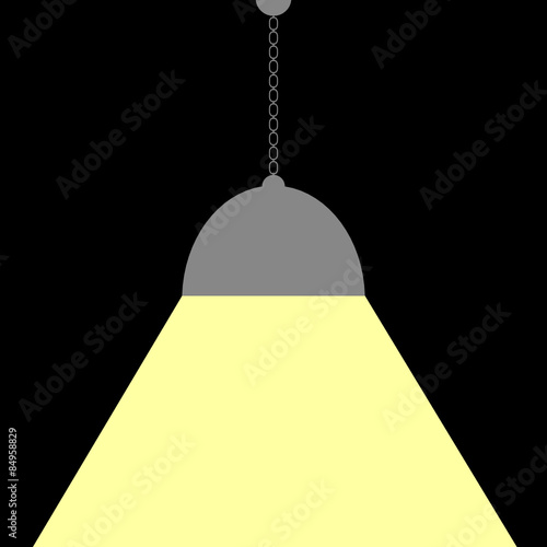 chandelier vector on black