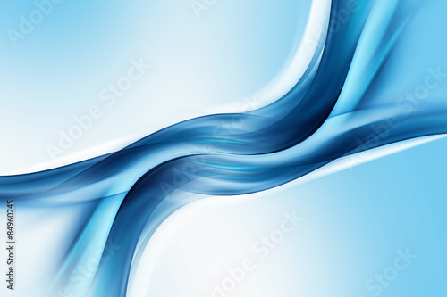 Blue Waves Abstract Design