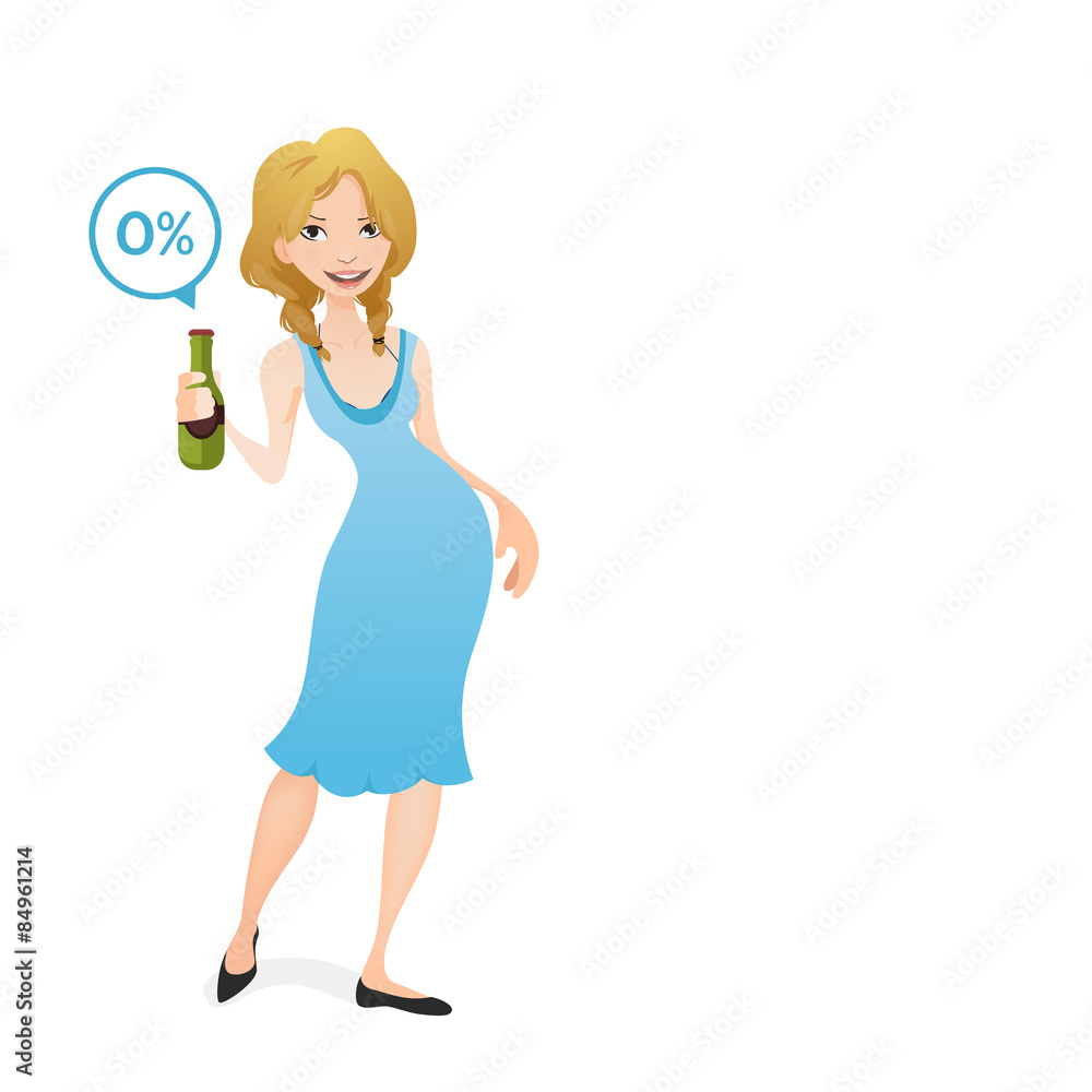 girl holding a non alcoholic beer girl holding a non alcoholic beer