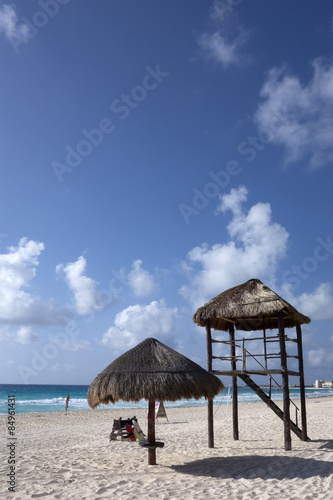 Cancun White Sand Beach  Mexico