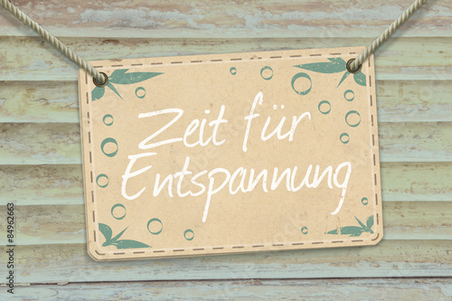 Zeit für Entspannung