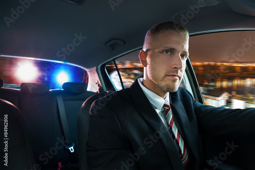 Man Chased And Pulled Over By Police © Andrey Popov