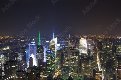 New York - Panorama notturno di Manhattan