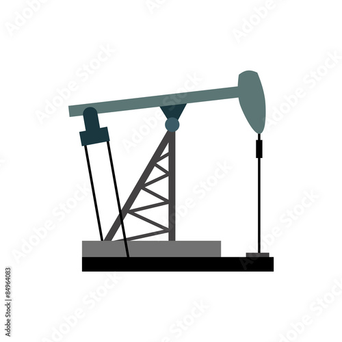 Oil rig. Oil pumps illustration vector. Equipment for the oil in
