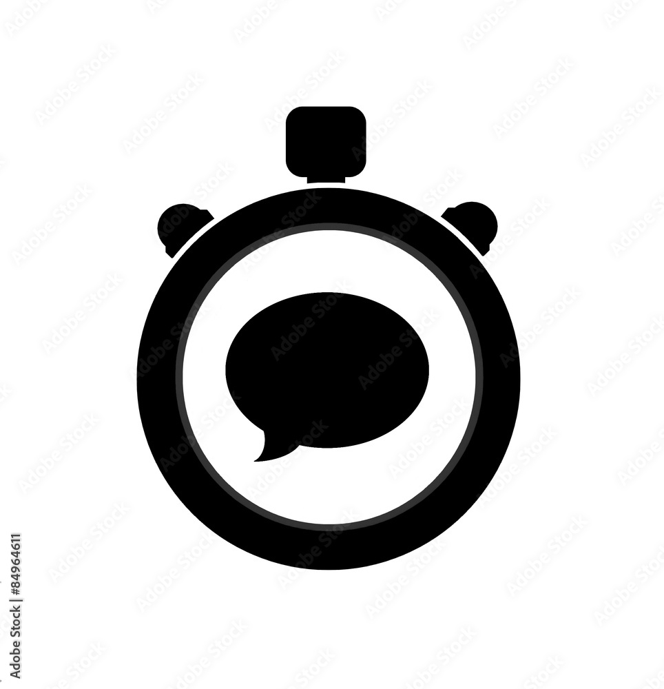 Bulle de dialogue dans un chronomètre