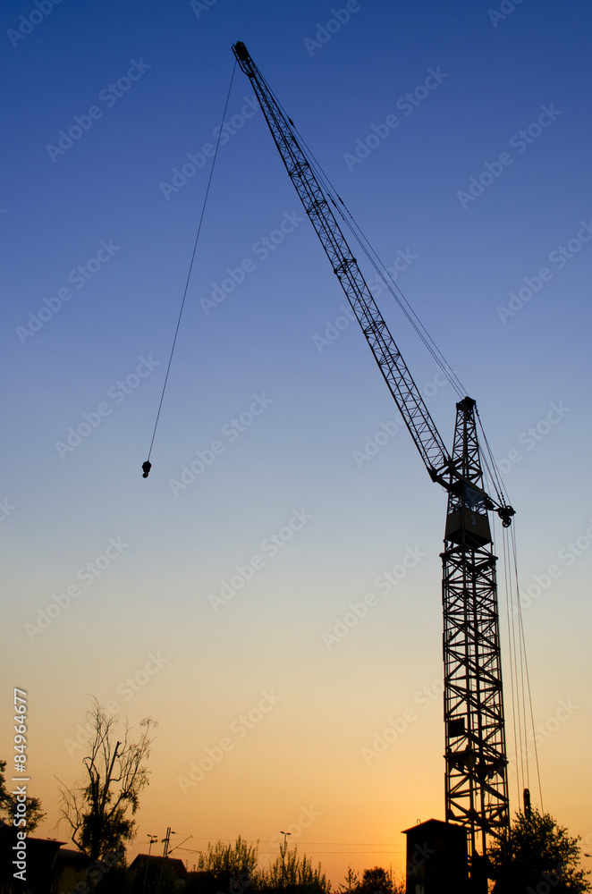 Sunset Crane