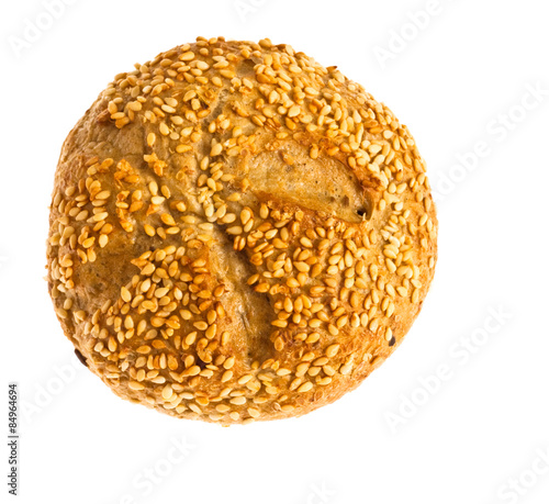 bun with sesame seeds photo