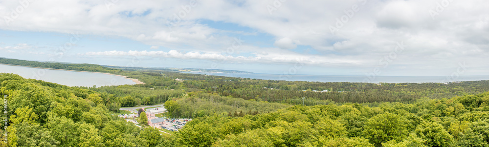 Rügen Panorama Ostsee und Kleiner Jasmunder Bodden