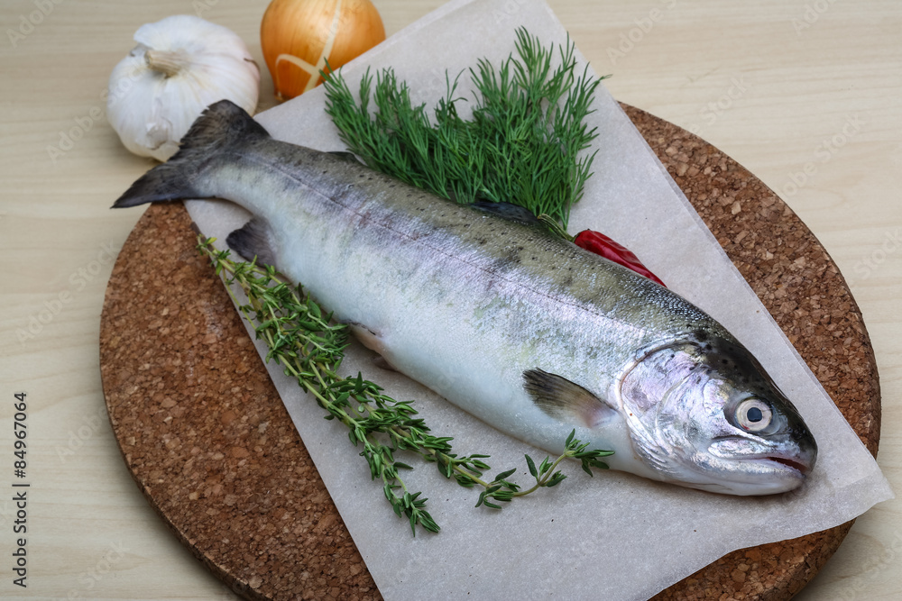 Raw trout Raw trout