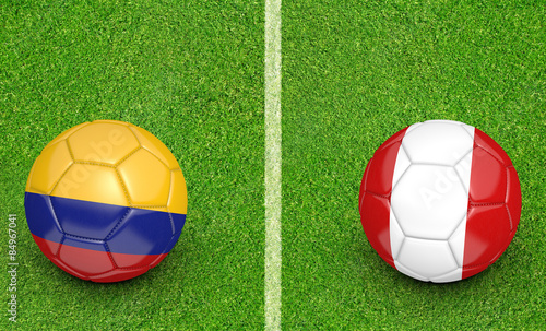 2015 Copa America football tournament  teams Colombia vs Peru