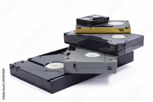 Different formats of professional video tapes