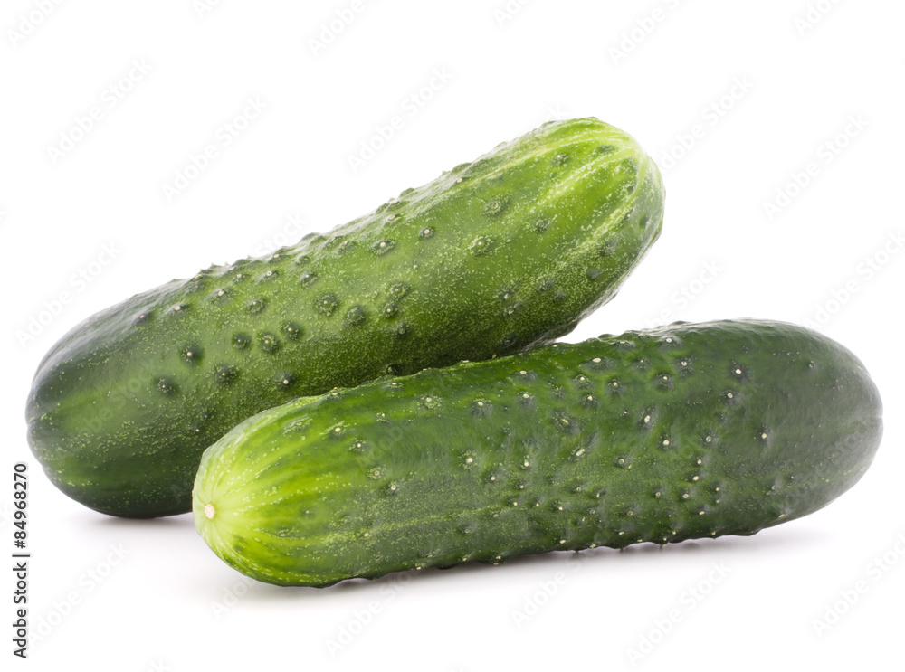 Cucumber vegetable  isolated on white background cutout