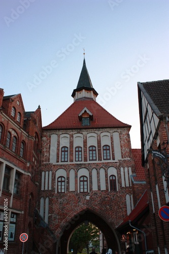 Stralsund    K  tertor  City Gate  Alley  Historic building  Hanseatic city  Dusk